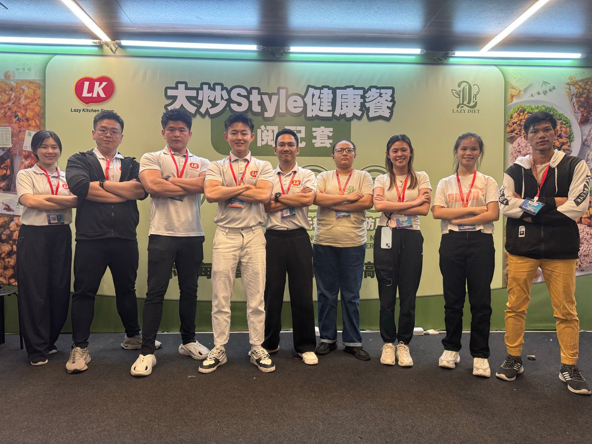 The Lazy Kitchen team at the Lazy Diet booth