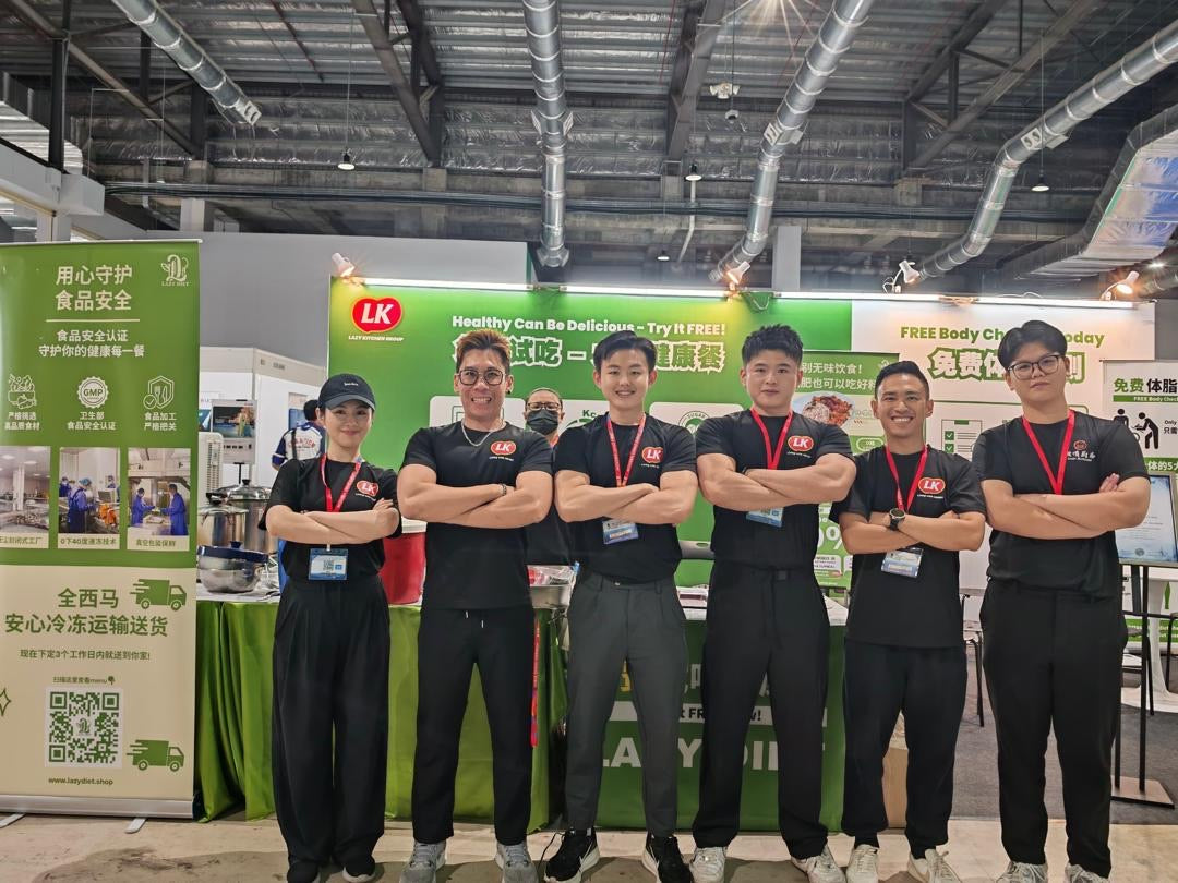 The Lazy Kitchen team at their Lazy Diet booth