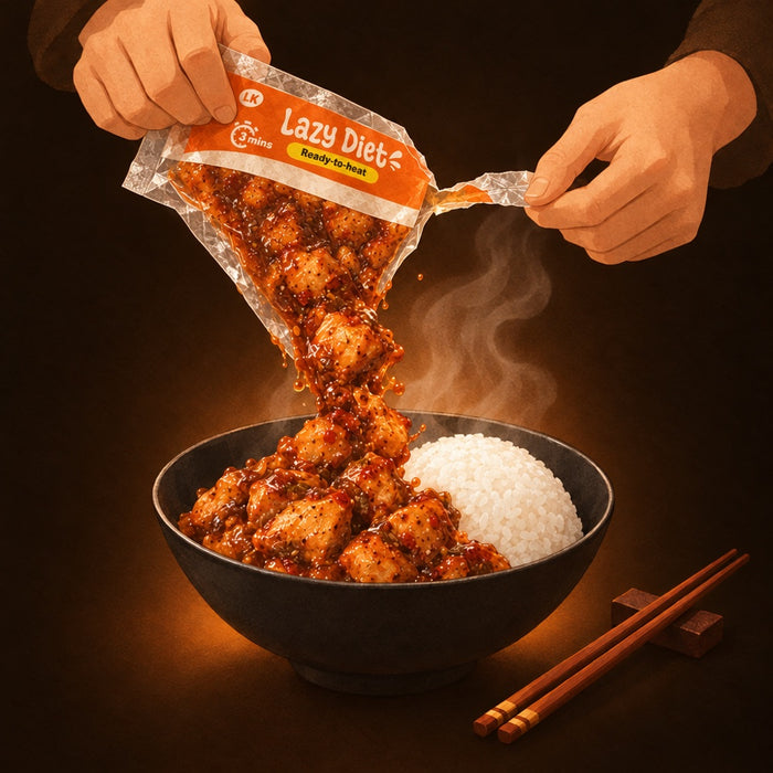倒进碗里配饭开吃