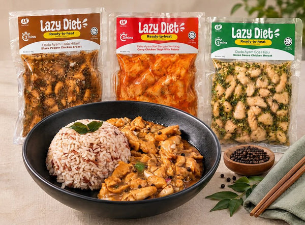 Lazy Diet ready-to-eat meals with rice